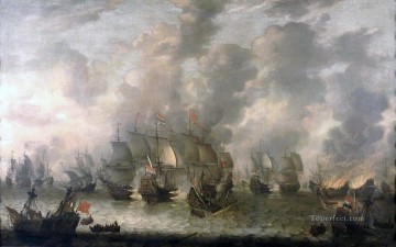 海戦 Painting - ベールシュトラーテン海戦 スヘフェニンゲン海戦